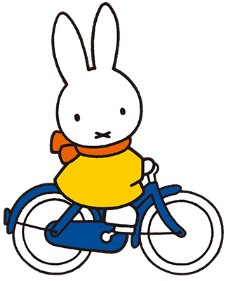 miffy on the bike
