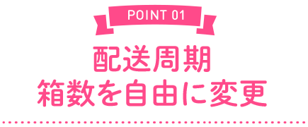 配送周期箱数を自由に変更