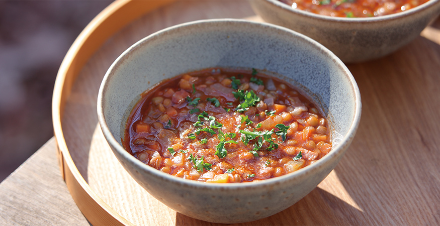 レンズ豆とにんじんのスープ