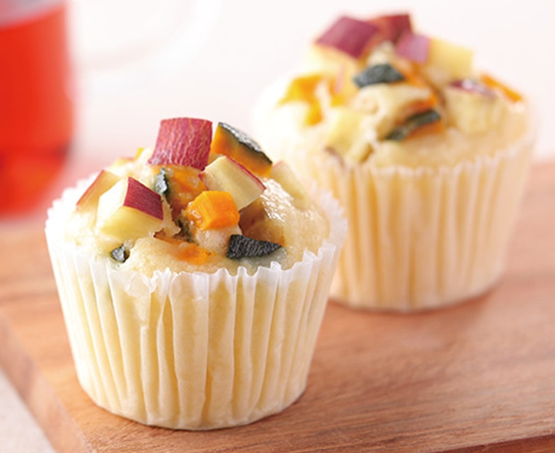 さつまいもとかぼちゃの蒸しパン