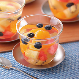 天然水で作るフルーツジュレ