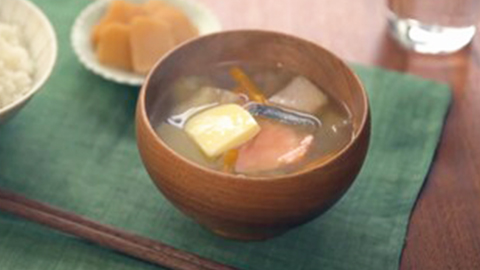 鮭のちゃんちゃん味噌汁