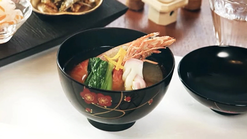 焼き海老のお雑煮