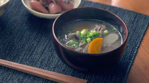 牛肉とごぼうの<br>おかず味噌汁