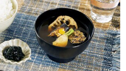 焼野菜のお味噌汁