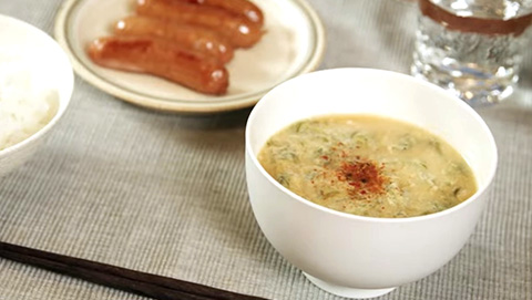 めかぶと卵のお味噌汁