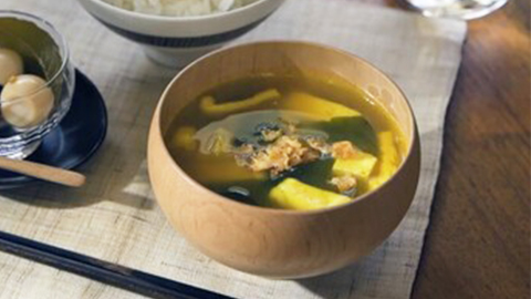 カレー風味のお味噌汁