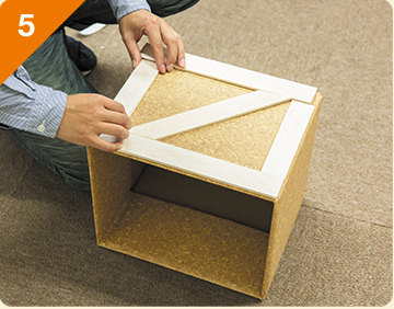 木箱風収納ボックス作り方5