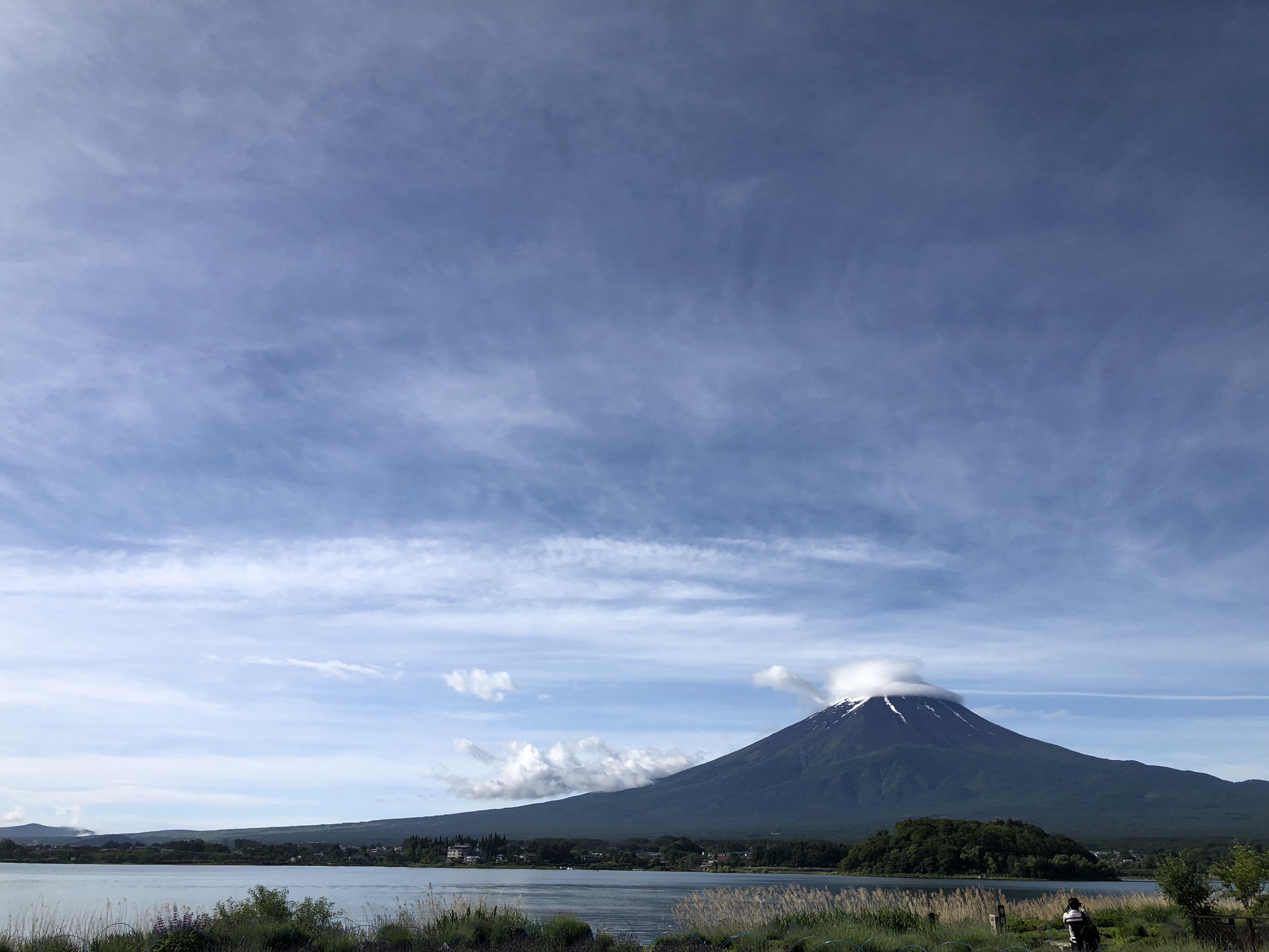 大石公園で撮影した富士山の写真