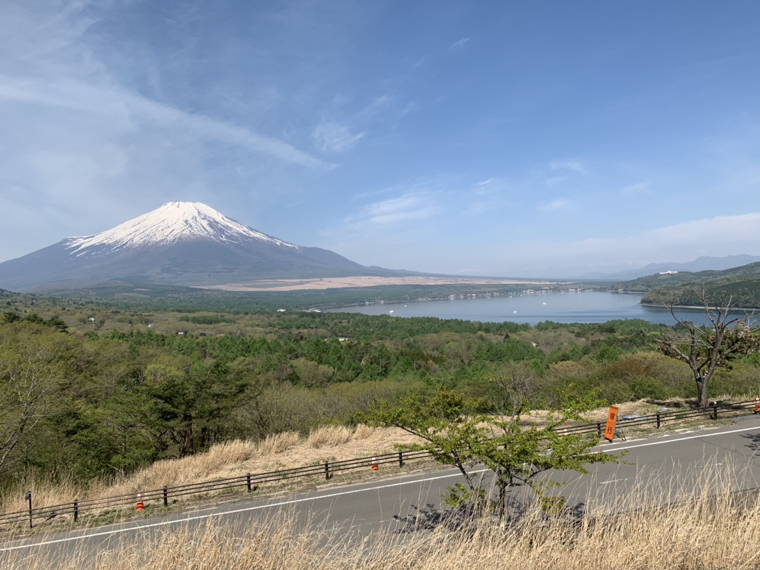 山中湖から望む富士山