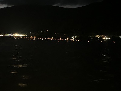 富士河口湖灯篭流し