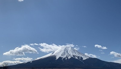 忍野から撮った富士山
