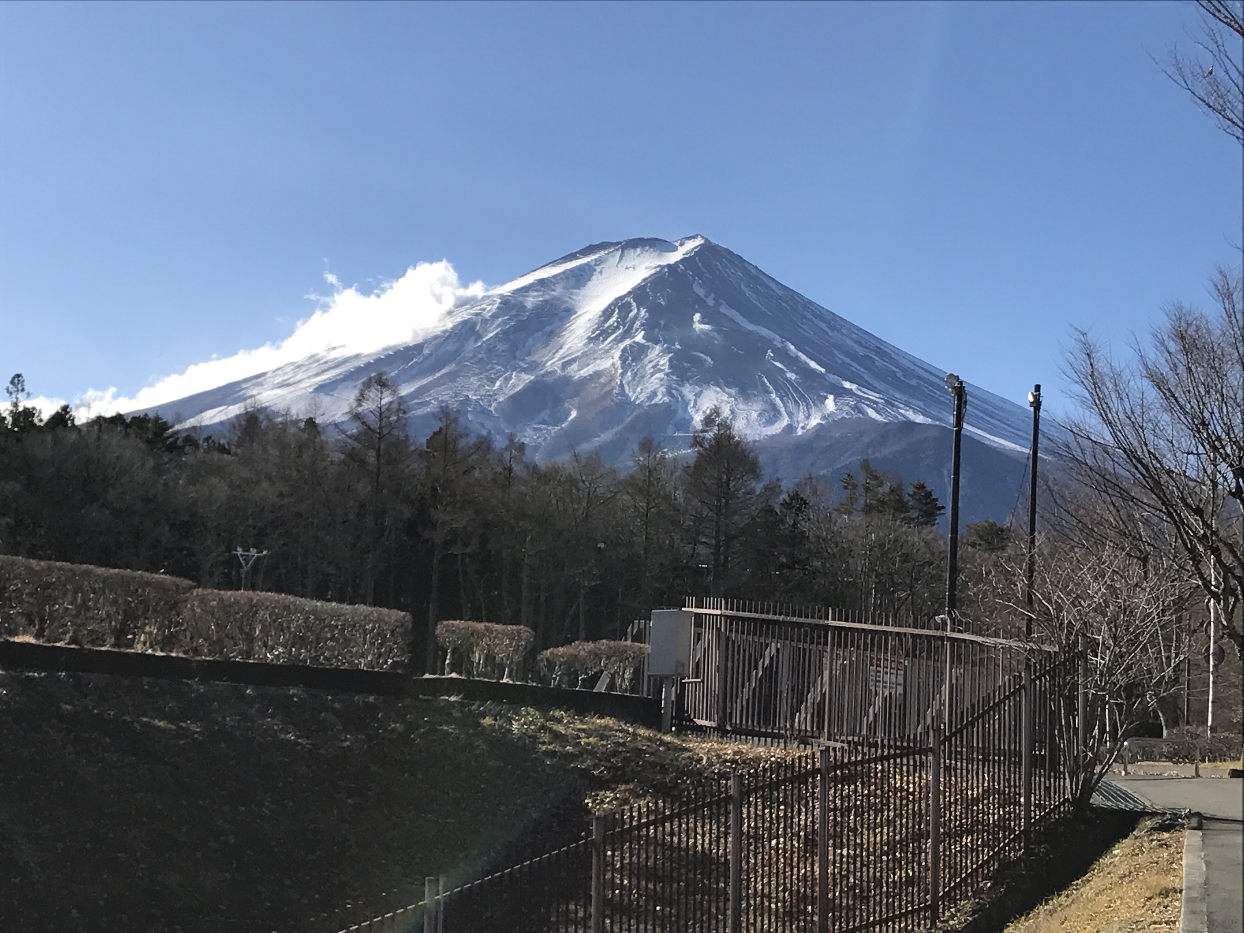 フレシャス工場付近の富士山