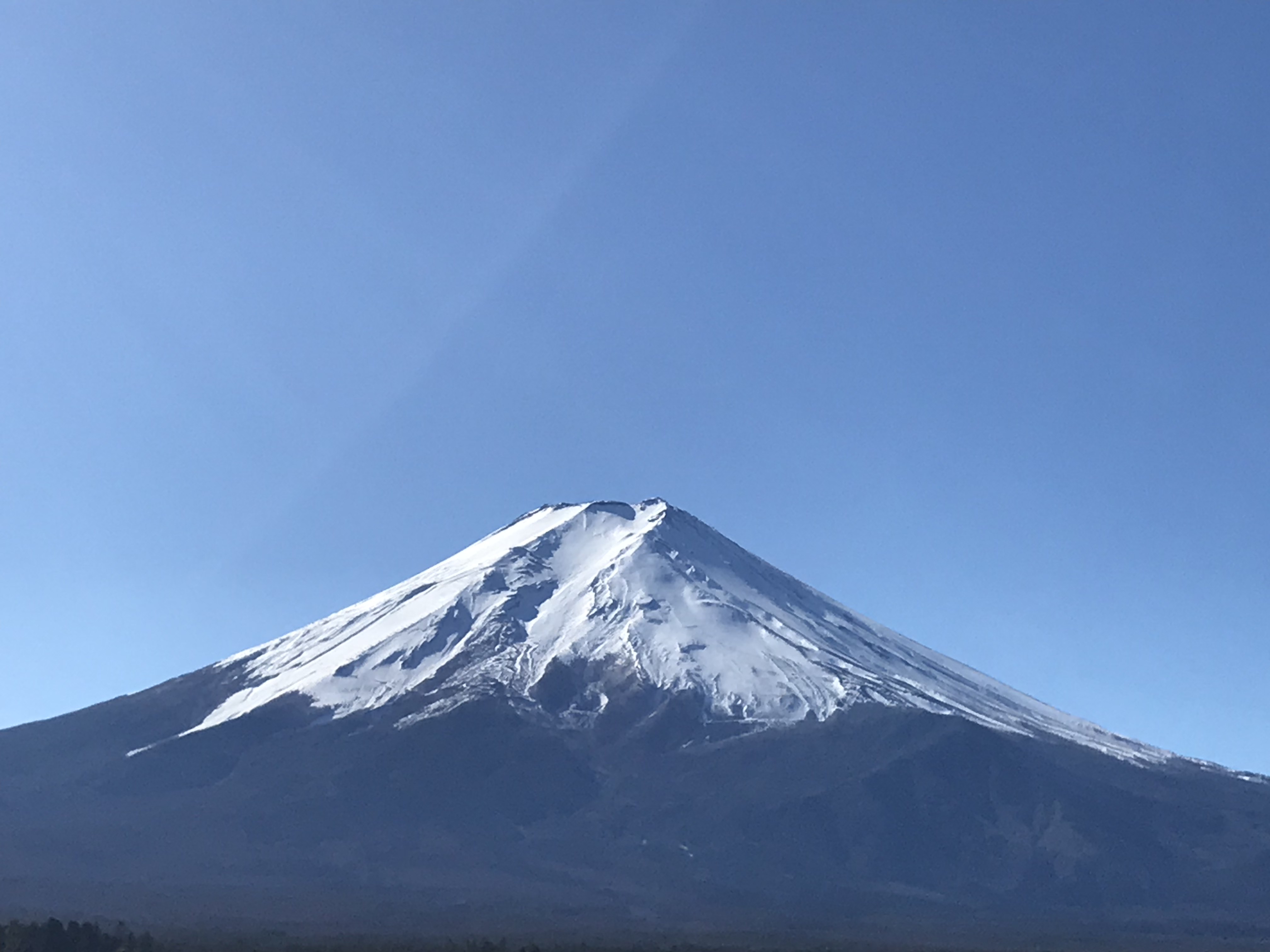 富士山駅ビル屋上から撮影した富士山