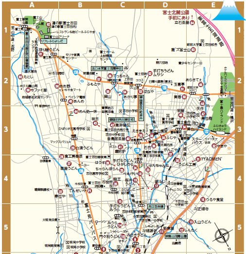 観光マップも富士山が基準！