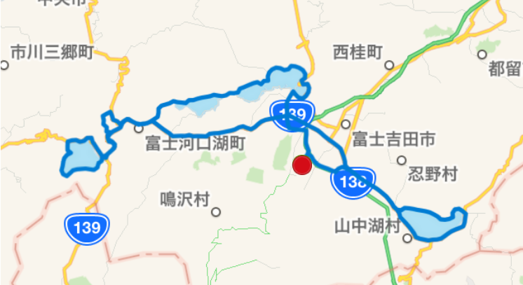 サイクリングコース地図