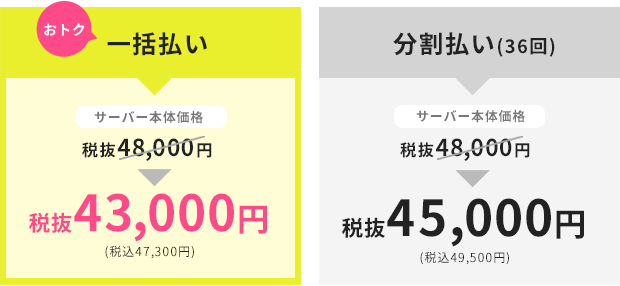 お得な一括払いと分割払い比較