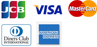 JCB VISA MasterCard DinersClub AmericanExpress