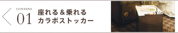 座れる＆乗れるカラボストッカー