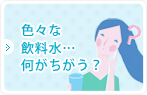 色々な飲料水…何がちがう？