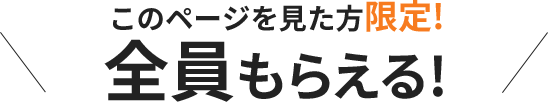 このページを見た方限定!全員もらえる!