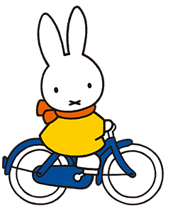 miffy on the bike