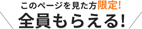 3大特典もらえる!